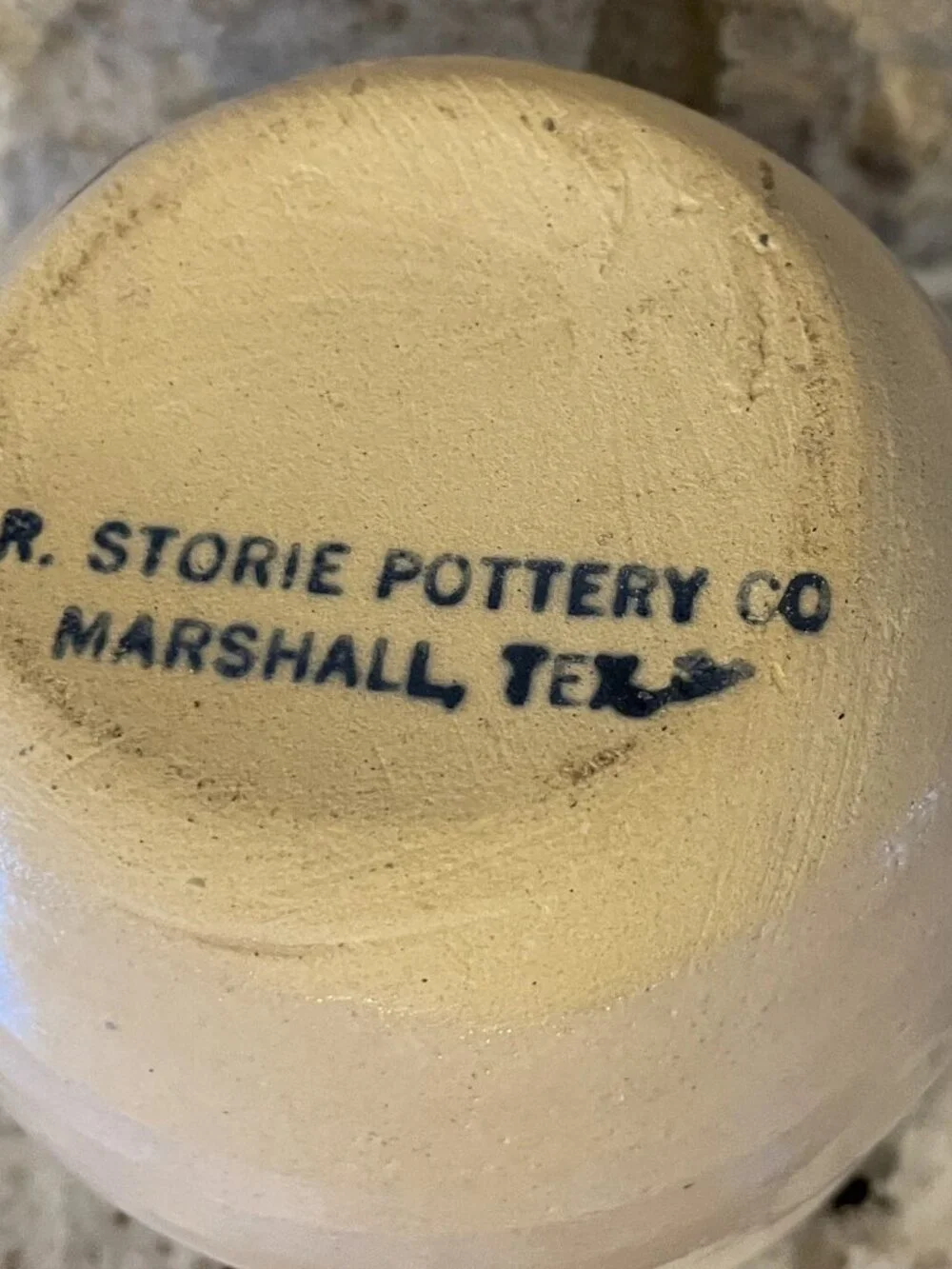 Paul Storie Pottery Open Sugar Crock Bowl Blue Barn Marshall, TX